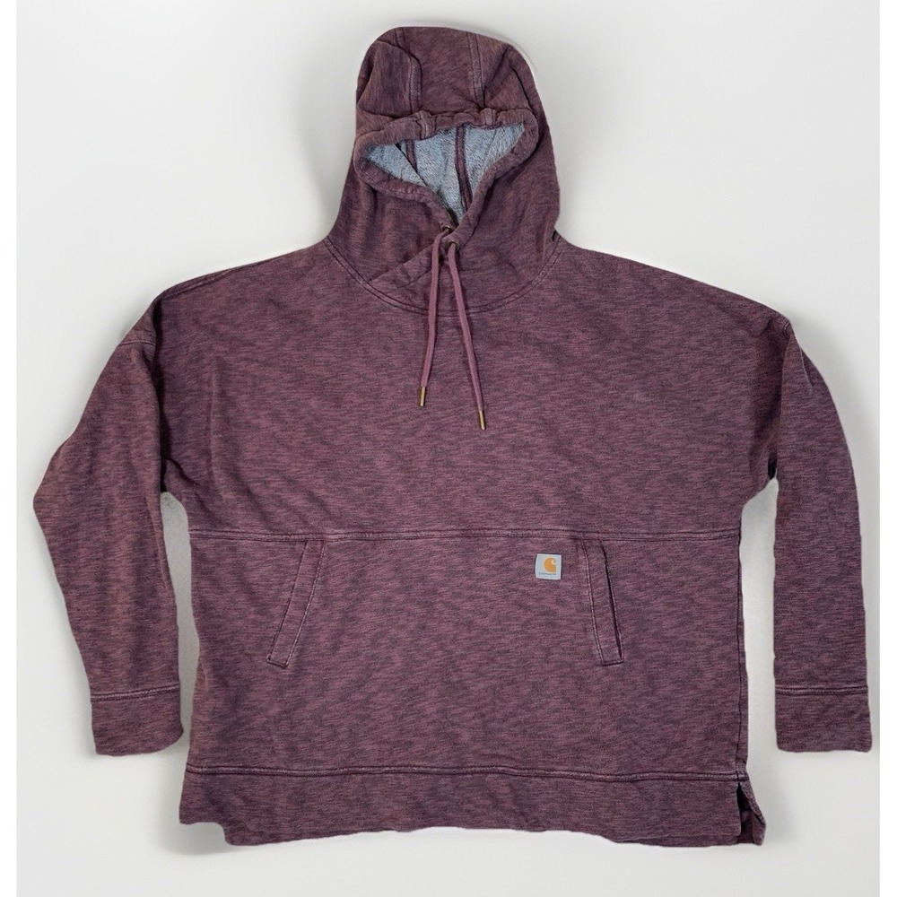 Carhartt Relaxed Fit Newberry Cowl Neck Hoodie Purple‎ Berry Workwear XL